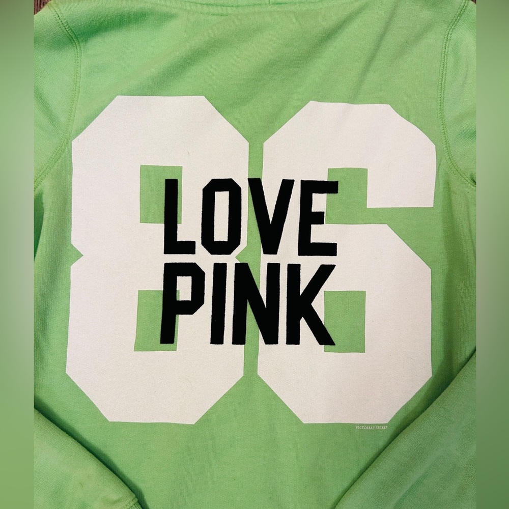 VINTAGE- VS PINK 💚 FULL ZIP HOODIE
